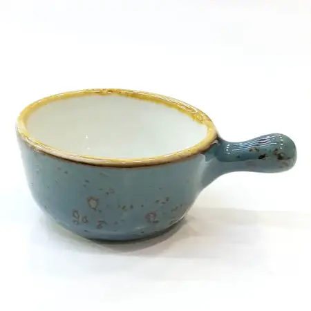 #KK2711-BL; Ceramic sauce dish 8.3cm..