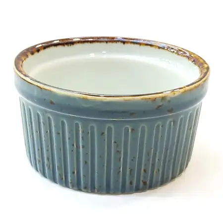 #KK2728-BL; Ceramic sauce dish 3 inches ..