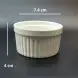 #KK2728-CW; Ceramic sauce dish 3 inches