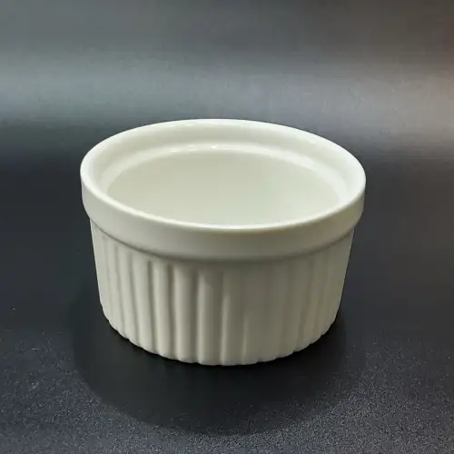#KK2728-CW; Ceramic sauce dish 3 inches