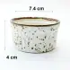 #KK2728-WT; Ceramic sauce dish 3 inches