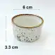 #KK2735-WT; Ceramic sauce dish 2.5 inches