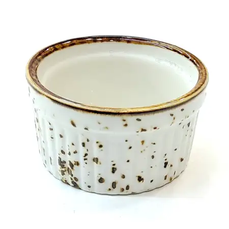 #KK2735-WT; Ceramic sauce dish 2.5 inche..