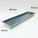 #KK2780-BL; Ceramic 14 inches rectangular plate