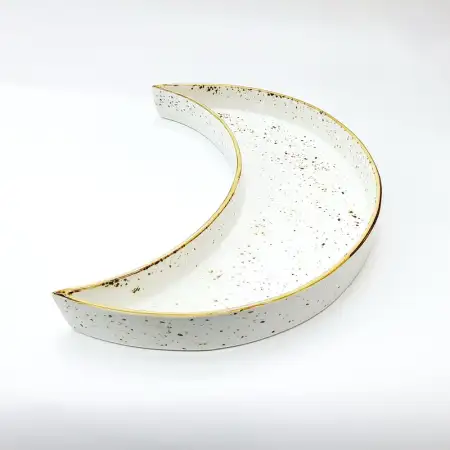 #KK2803-WT; Ceramic 10 inches moon deep ..