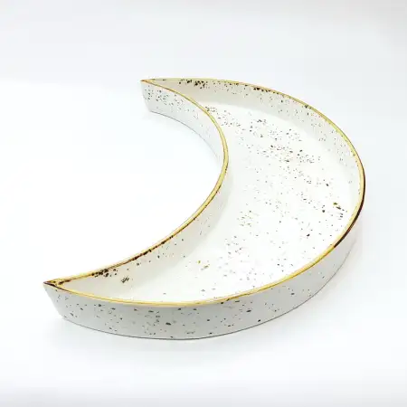 #KK2810-WT; Ceramic 12 inches moon deep ..