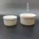 #KK2728-CW; Ceramic sauce dish 3 inches