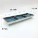 #KK2940-BL; Ceramic 9 inches sauce dish 1x3