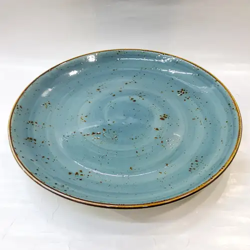 #KK3503-BL; Ceramic 12 inches plate