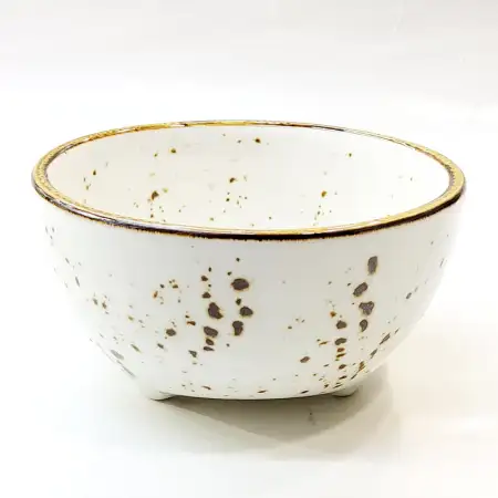 #KK4944-WT; Ceramic 4.25 inches bowl..