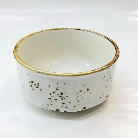 #KK4951-WT; Ceramic 4 inches soup bowl..