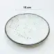 #KK4968-WT; Ceramic saucer plate