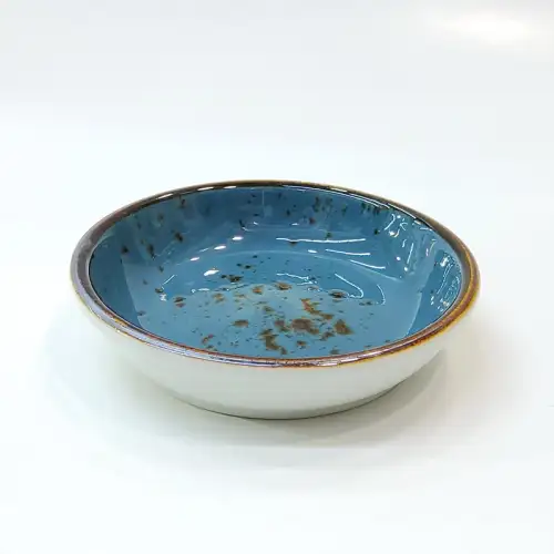 #KK6062-BL; Ceramic sauce dish 9cm
