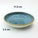 #KK6079-BL; Ceramic plate 11.5cm