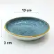 #KK6086-BL; Ceramic plate 13cm