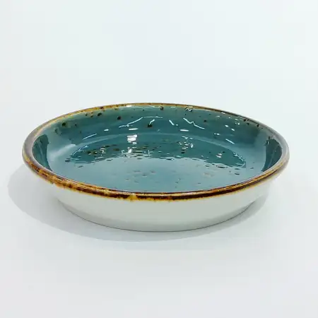 #KK6086-BL; Ceramic plate 13cm..