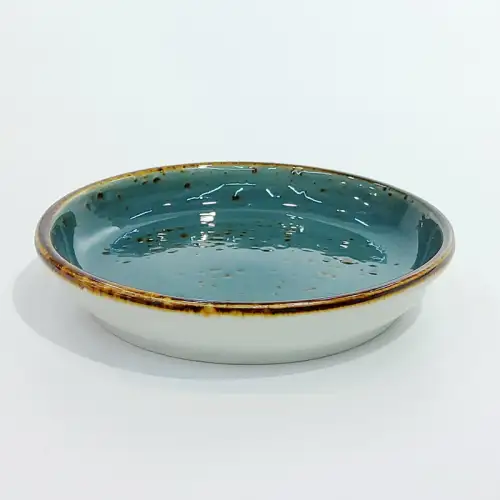 #KK6086-BL; Ceramic plate 13cm