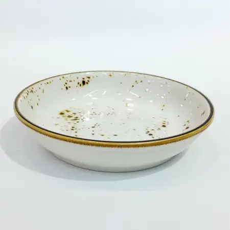 #KK6086-WT; Ceramic plate 13cm..