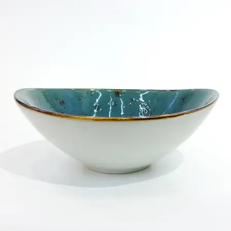 #KK6130-BL; Ceramic 7.5 inches bowl..