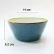 #KK6178-BL; Ceramic 4.25 inches bowl