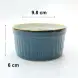#KK6185-BL; Ceramic 4 inches bowl