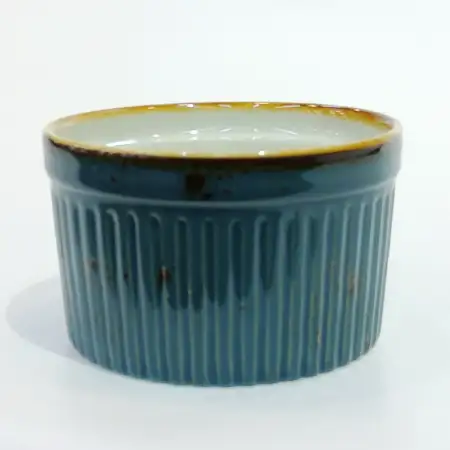 #KK6185-BL; Ceramic 4 inches bowl..