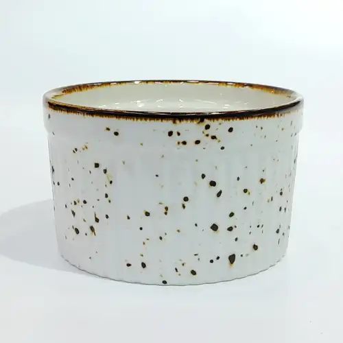 #KK6185-WT; Ceramic 4 inches bowl
