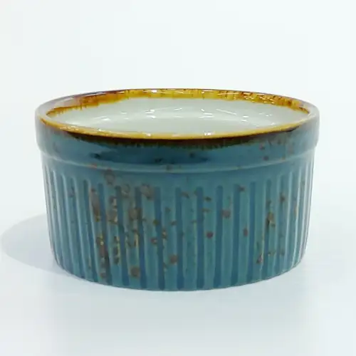 #KK6192-BL; Ceramic bowl 3.5 inches