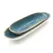 #KK6215-BL; Ceramic 9 inches oval deep plate