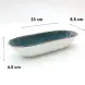 #KK6215-BL; Ceramic 9 inches oval deep plate