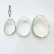 #KK7182-WT; Ceramic oval bowl 5 inches