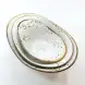 #KK7182-WT; Ceramic oval bowl 5 inches