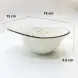 #KK7199-WT; Ceramic oval bowl 6.25 inches