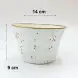 #KK7229-WT; Ceramic 5.5 inches fries' bowl