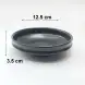 #KK8196-BK; Ceramic 12.5cm round plate