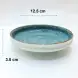 #KK8196-BL; Ceramic 12.5cm round plate