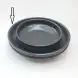 #KK8202-BK; Ceramic 17cm round plate