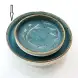 #KK8202-BL; Ceramic 17cm round plate