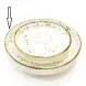 #KK8202-WT; Ceramic 17cm round plate