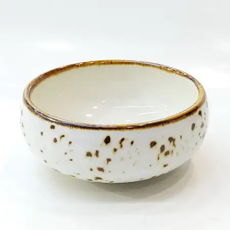 #KK8226-WT; Ceramic 8cm sauce bowl..