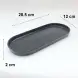 #KK8240-BK; Ceramic 11 inches plate