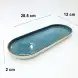 #KK8240-BL; Ceramic 11 inches plate
