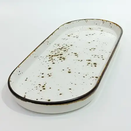 #KK8240-WT; Ceramic 11 inches plate..