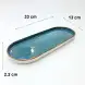 #KK8257-BL; Ceramic 13 inches plate