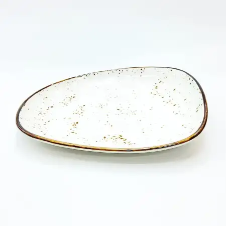 #KK8653-WT; Ceramic 8 inches plate..