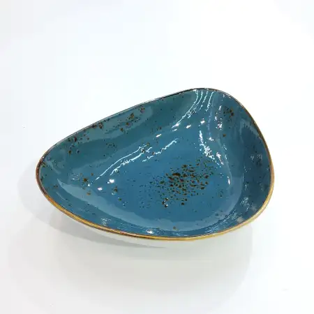 #KK8684-BL; Ceramic 8.5 inches triangle ..