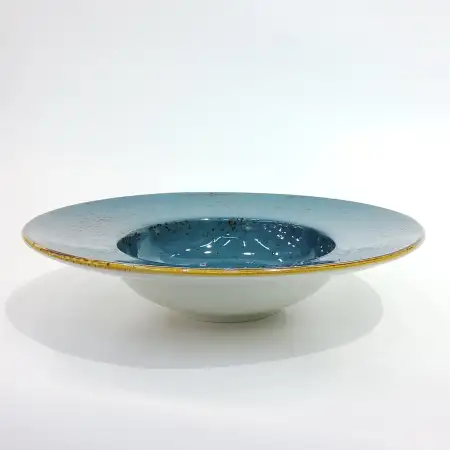 #KK9018-BL; Ceramic 10 inches pasta plat..