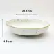 #KK9032-WT; Ceramic 9 inches deep plate