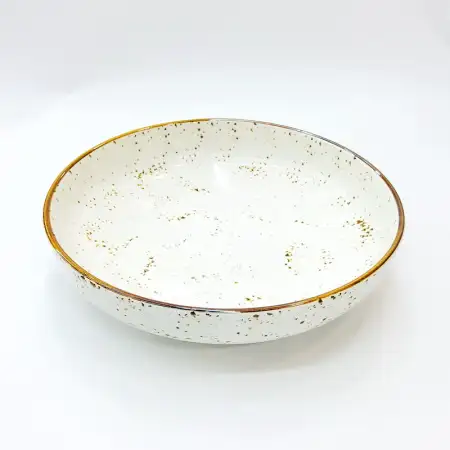 #KK9049-WT; Ceramic 7 inches round deep ..