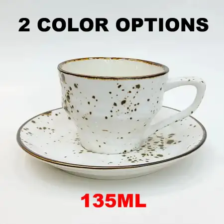 #KKW150; Ceramic coffee cup with saucer ..